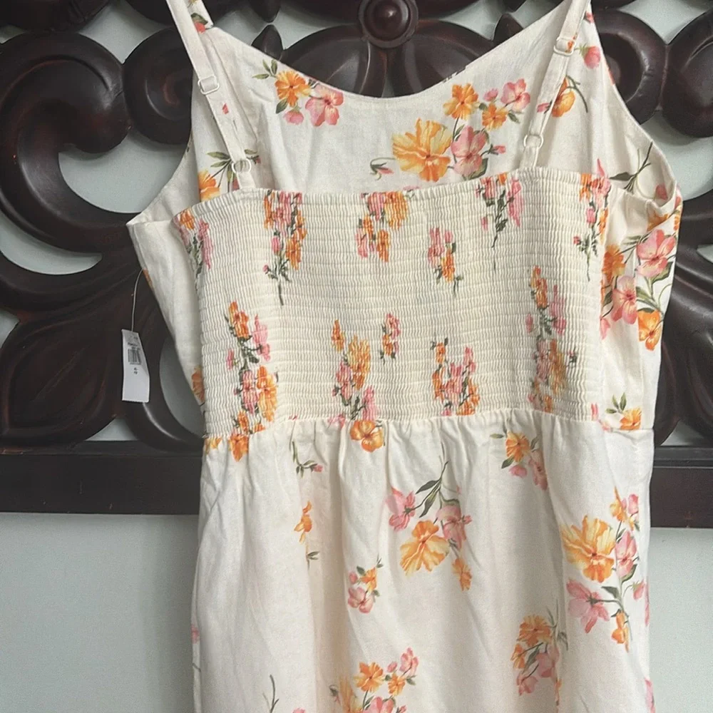 OLD NAVY Floral Linen Sundress BNWT - Picture 2 of 10